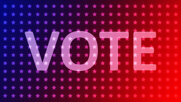 istock Vote background. Vector banner template for US presidential election. 2176739556