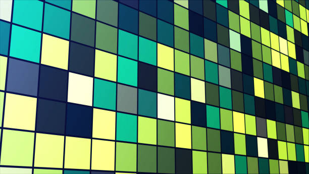 istock Abstract background with  colorful squares, geometric shape, pixel, modern blue mosaic background 2176741117