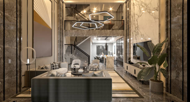 istock 3d render luxury home interior living room 2176746583