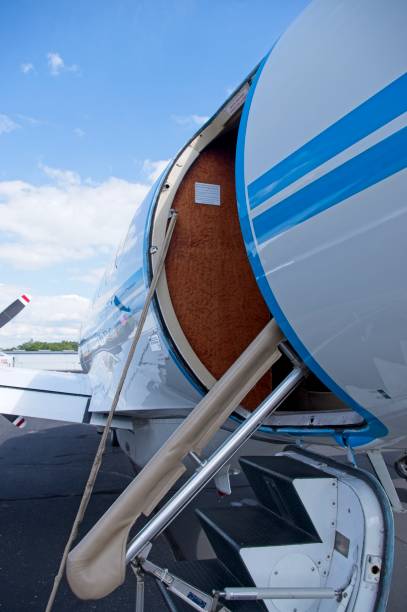 istock Ramp to load a charter airplane 2176748450