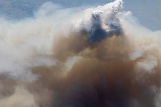 istock Wildfire Smoke Plume Aerial View 2176758467