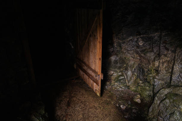 View of a mine shaft