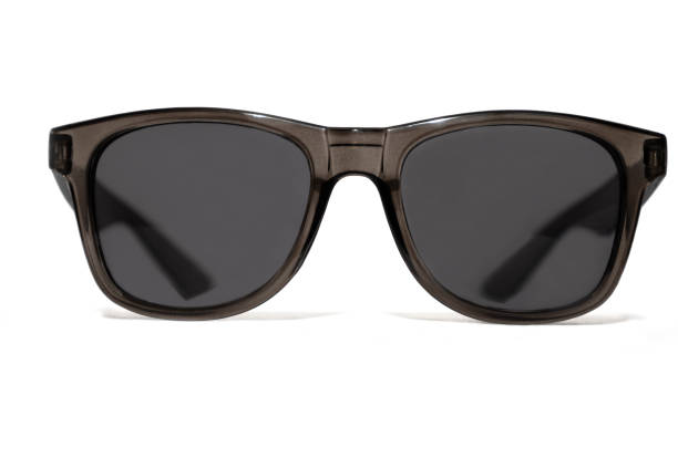 istock Black sunglasses in a transparent black frame isolated on white background. Classic style. 2176771678