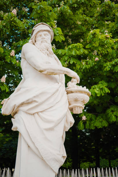 Image of the beautiful gardens in the public Gardens of Versailles, which are free ticket. Image taken in April 2024