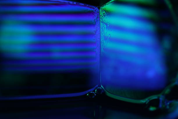 Surreal liquid abstraction, fantastic shiny water forms
