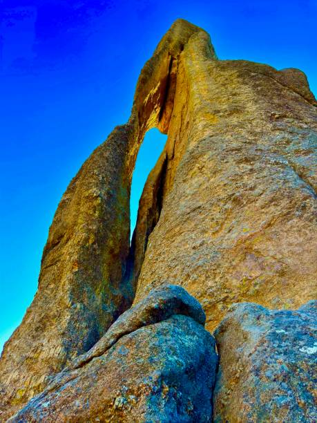 The Needles Highway is a spectacular drive through pine and spruce forests, meadows surrounded by birch and aspen, and rugged granite mountains.