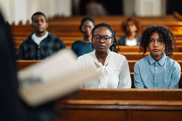 istock Congregation listening to sermon in church 2176799530