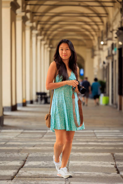 istock Lady photographer travelling Turin, Italy 2176810556