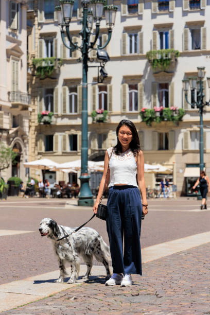 istock Lady travelling in Italy with dog 2176810585