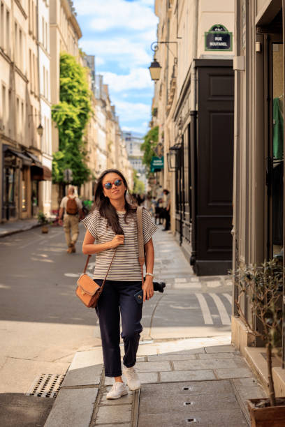 istock Lady travelling in Paris, France 2176810607