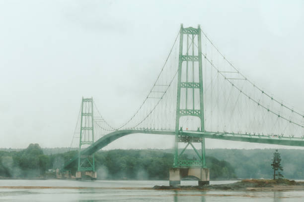 Deer Isle Bridge Suspension Bridge in Maine
