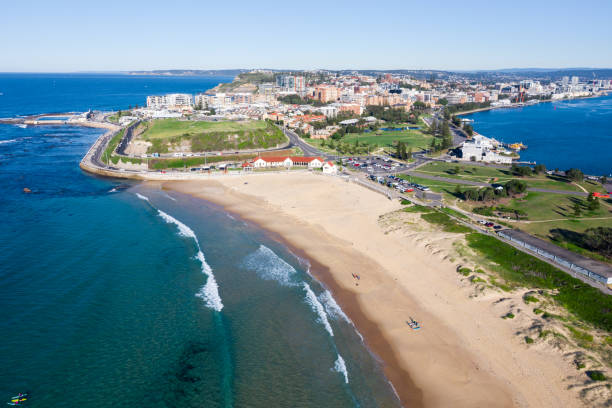 istock Nobbys Beach - NSW Australia Aerial View 2176826258
