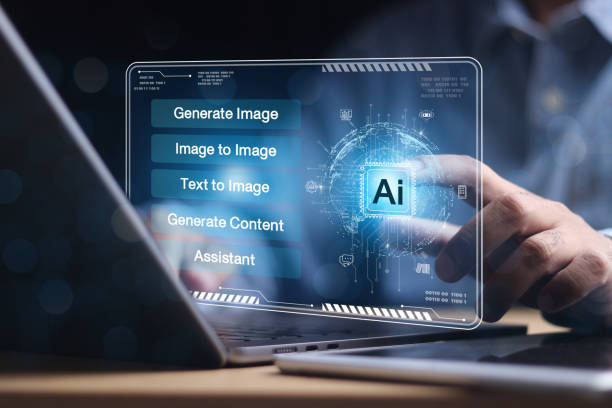 istock Chat with AI or Artificial Intelligence. Young businessman chatting with a smart AI or artificial intelligence using an artificial intelligence chatbot developed by OpenAI. 2176869649
