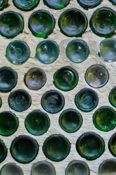 istock A house made of wine bottles. 2176871812