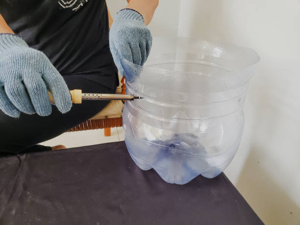 istock DIY (Do It Yourself), Recycling water gallon into plant pot part 3 2176871896