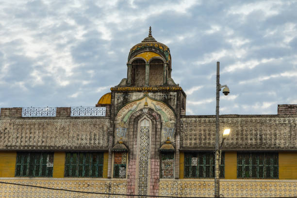istock Sacred Hindu temple with its vibrant architecture and dramatic sky at evening from different angle 2176879712
