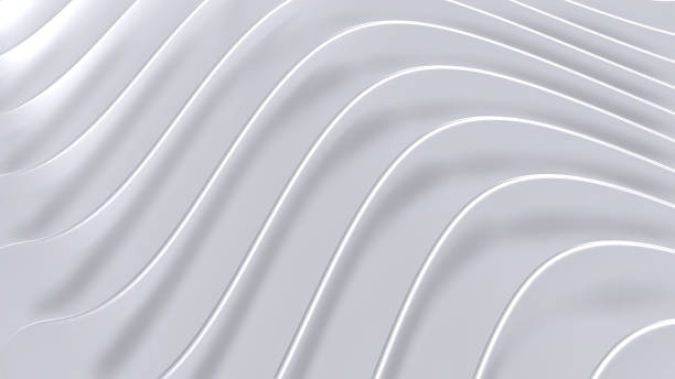 istock White striped pattern background, 3d lines design, abstract minimal white gray background. 2176895658