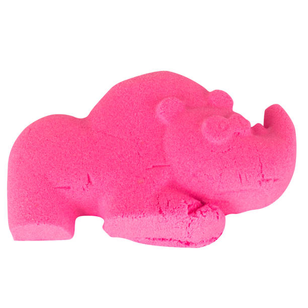 istock rhino Clay color pink isolated on white background 2176899515