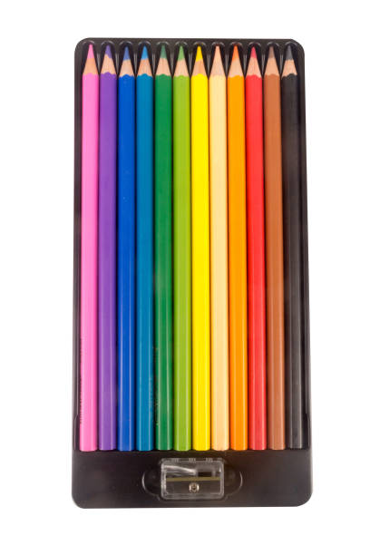 istock Colored pencils colorfull isolated on white background 2176899518