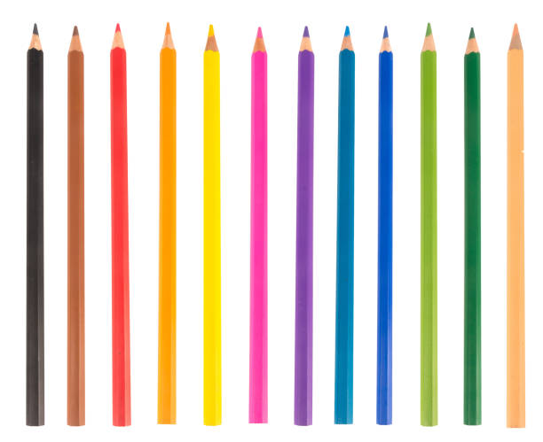 istock Colored pencil colorfull isolated on white background 2176899544