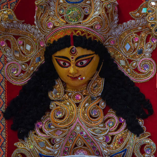 istock Decorated idol of Hindu Goddess Durga. 2176918760