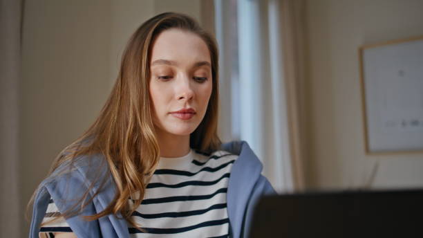 istock Professional manager work remotely on laptop focusing at productivity strategy 2176920780