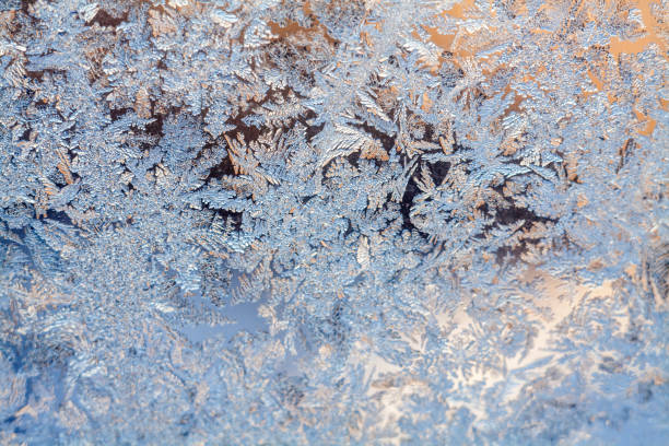 istock frost texture on the window glass in winter 2176926677