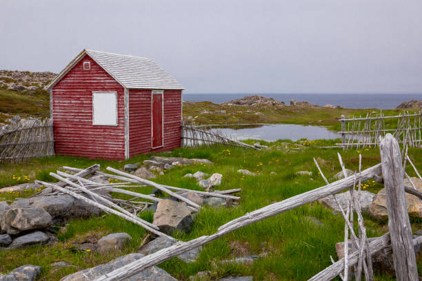 istock Colorful, red, traditional structure in Bonavista, Newfoundland 2176948519