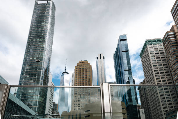 Manhattan financial district World Trade Center in New York City.
