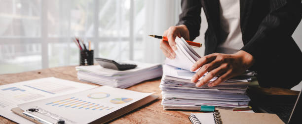 Employees who work with documents, search for documents, do income and expense accounting, tax returns, and other heavy workloads.