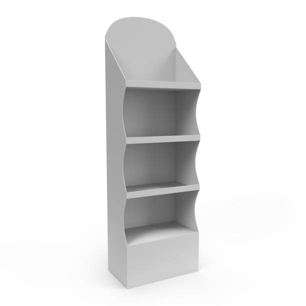 istock Supermarket Promotional Display Rack, Floor Stand Display. 3D Rendered. 2176958469