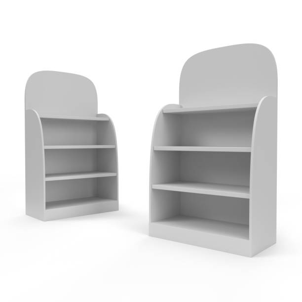 istock Supermarket Promotional Display Rack, Empty Product Display, 3D Rendered. 2176958470