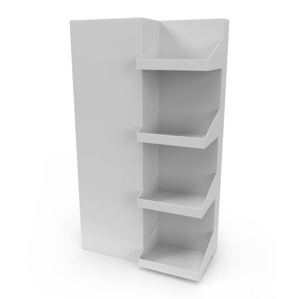 istock Supermarket Promotional Display Rack, Floor Stand Display. 3D Rendered. 2176958570