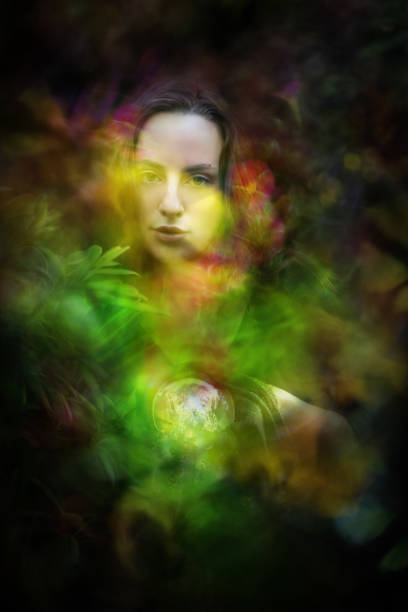 istock Fortune Teller Portrait with Butterfly 2176958615