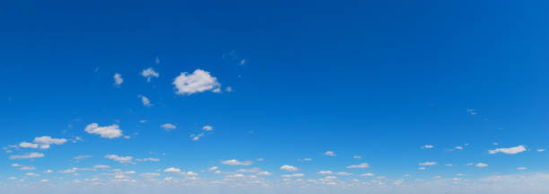 istock Panorama Blue sky and white clouds. Bfluffy cloud in the blue sky background 2176963191