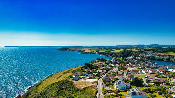 istock Coastal Village Aerial View in Cornwall, UK 2176963294