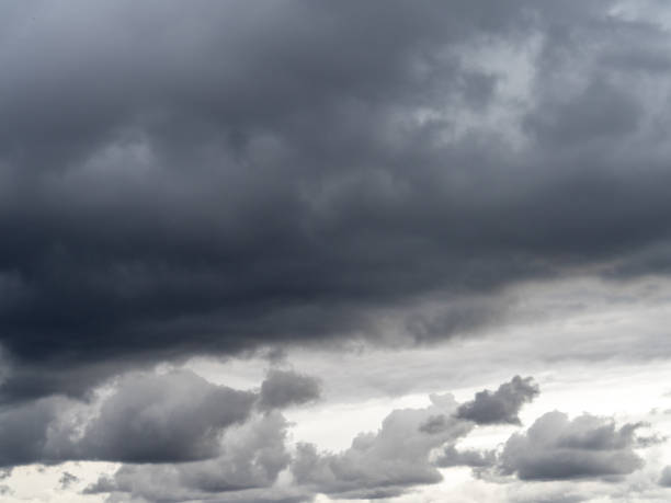 istock Low gray rain clouds thicken in the sky. The sky before the rain 2176968095