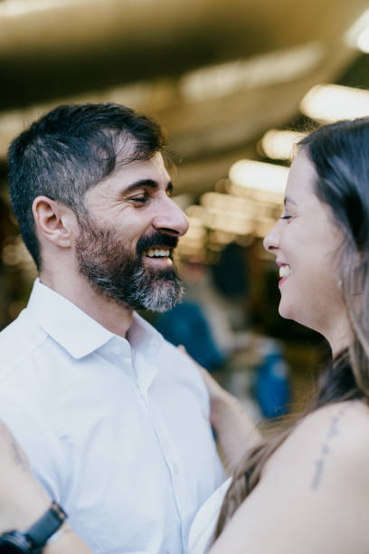 istock Couple looking at each other during engagement 2176979868