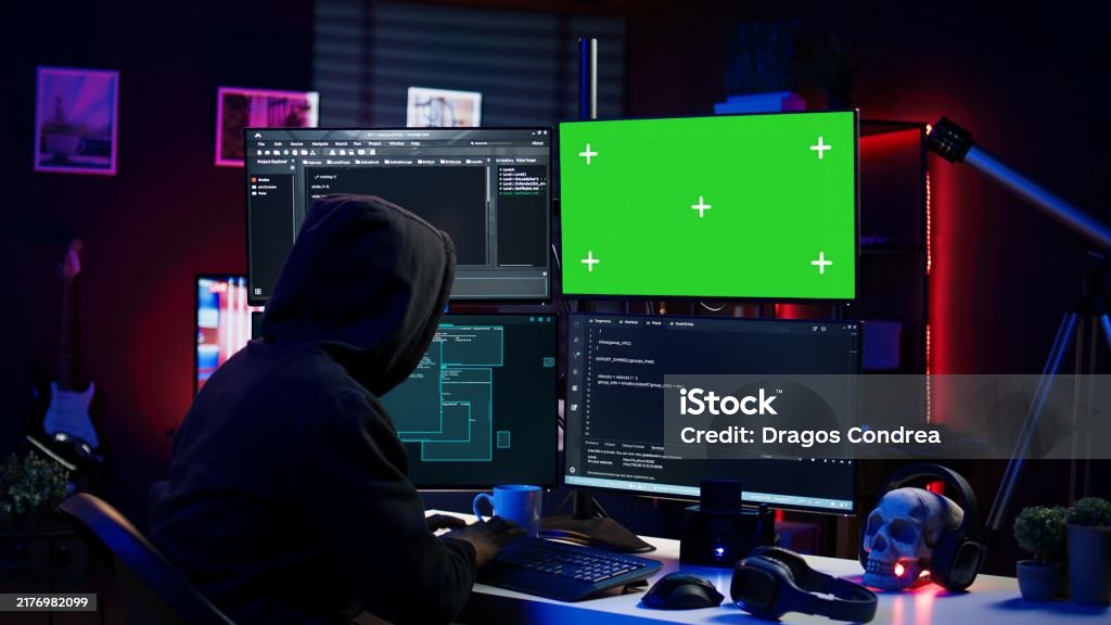Evil Codeing Script Evil It Engineer Using Chroma Key Pc Displays To Build Script Tricking ...