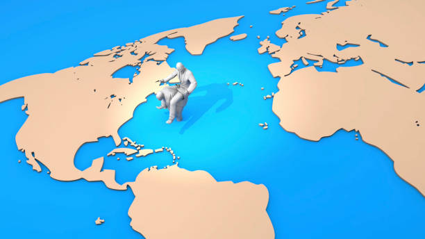 Illegal entries into America, especially from third world countries, have been increasing in recent years. The sad state of people used in human trafficking. / You can see the animation movie of this image from my iStock video portfolio. Video number: 2176662931