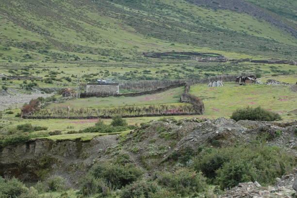 istock A small courtyard in the mountainous area 2176996726