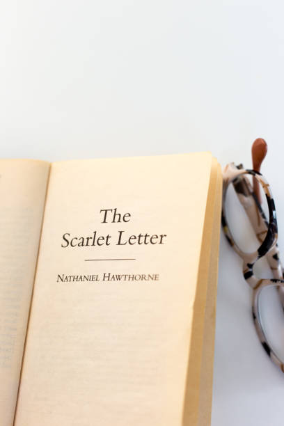 istock Open Book, Title: The Scarlet Letter, Nathaniel Hawthorne 2177002347