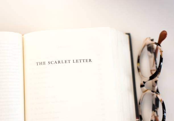 istock Open Book, Title: The Scarlet Letter, Nathaniel Hawthorne 2177002361