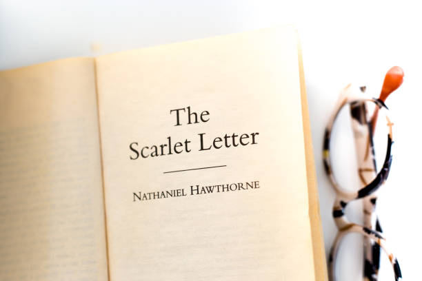 istock Open Book, Title: The Scarlet Letter, Nathaniel Hawthorne 2177002381