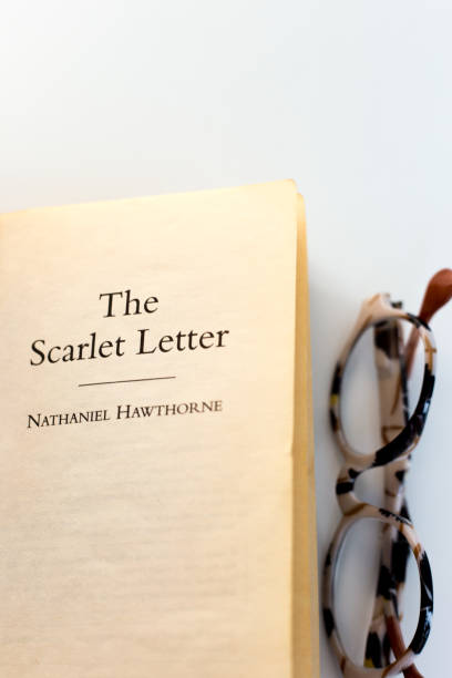 Open Book, Title: The Scarlet Letter, Nathaniel Hawthorne