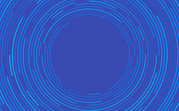 blauer kreis hintergrund - konzentrisch stock-grafiken, -clipart, -cartoons und -symbole