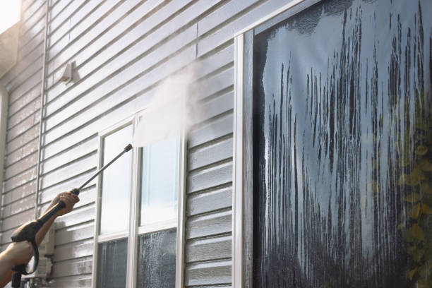 istock Pressure Washing Vinyl Siding - Patio Net - House 2177005499