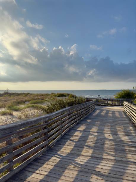 istock Sunset at the pier, beach, ocean 2177012499