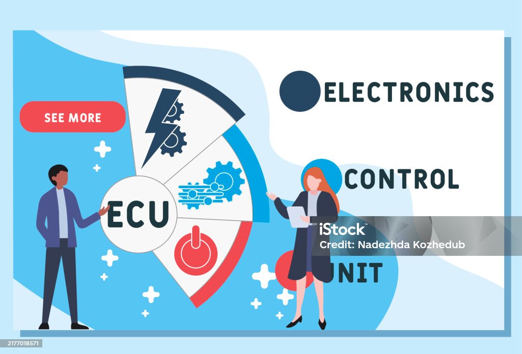 Ecu Electronics Control Unit Acronym Stock Illustration - Download ...