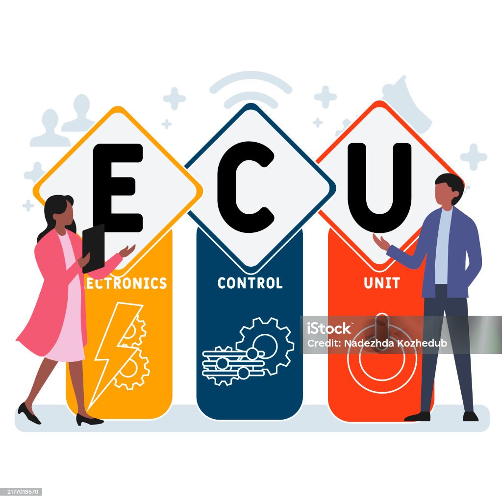 Ecu Electronics Control Unit Acronym Stock Illustration - Download ...